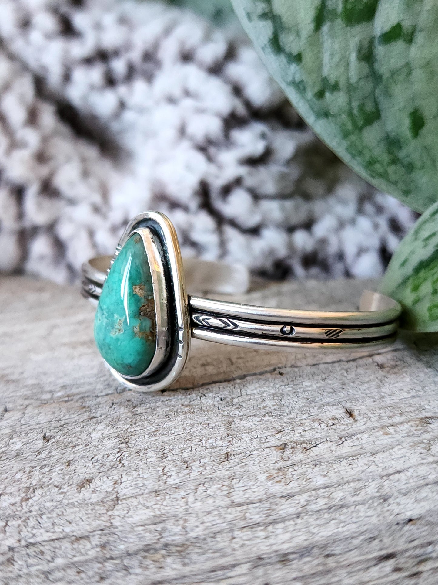 Broken Arrow Turquoise Bracelet
