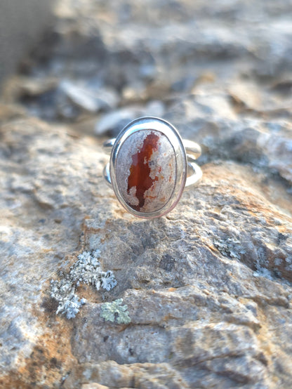 Mexican fire opal, size 9