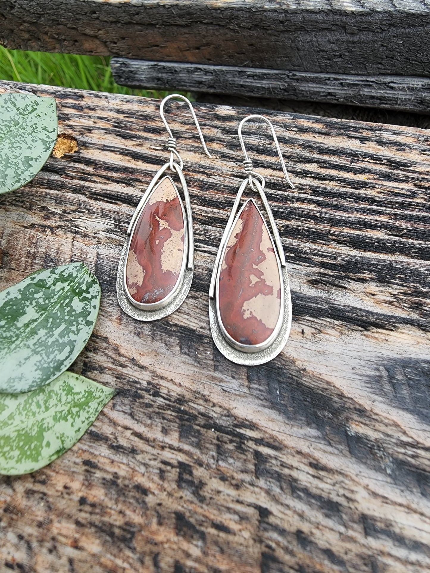 Indian paint stone earrings