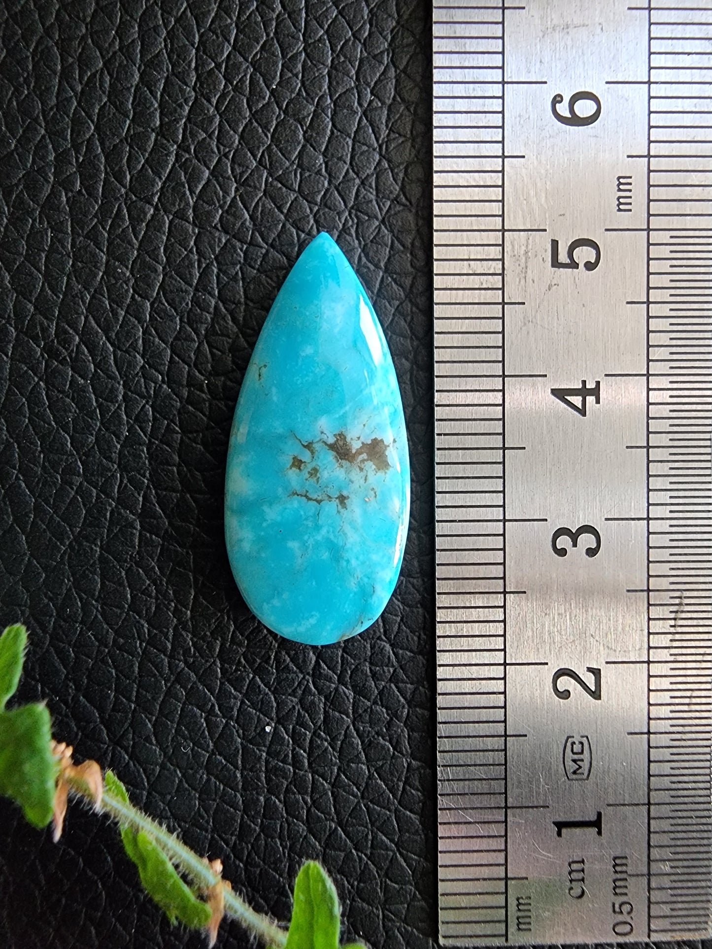 Kingman turquoise cabochon