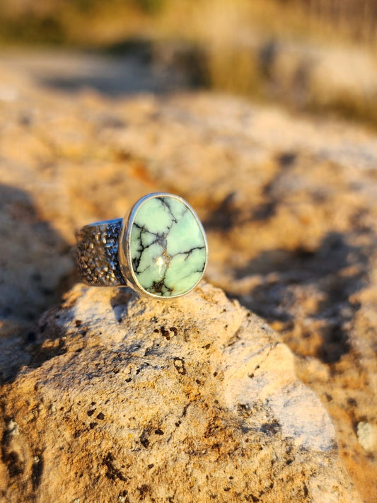 Microweb variscite, size 8.75